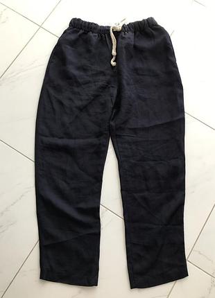 Брюки zara вискоза и лен