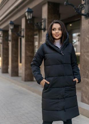 Стильна жіноча тепла куртка зручна красива стильна жіноча красива зручна тепла куртка чорна хакі пальто зимове тепле9 фото