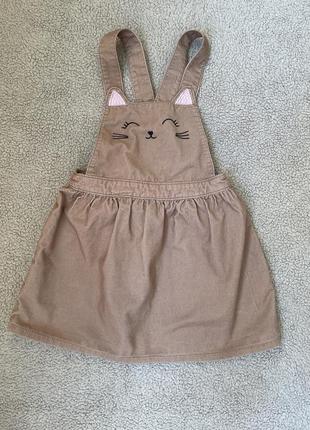 Вельветовий сарафан h&m