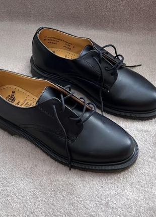 Dr.martens vintage made in england 5 24cm. черные кожаные низкие оксфорды2 фото