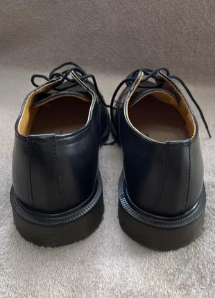 Dr.martens vintage made in england 5 24cm. чорні шкіряні низькі оксфорди7 фото