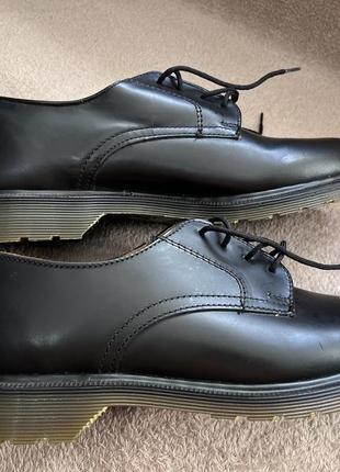 Dr.martens vintage made in england 5 24cm. чорні шкіряні низькі оксфорди5 фото