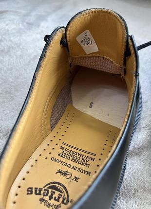 Dr.martens vintage made in england 5 24cm. черные кожаные низкие оксфорды8 фото