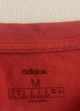 Червона футболка adidas4 фото
