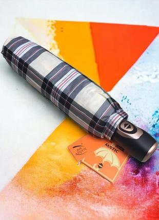 "принт клетки: зонт с 9 спицами и полностью автоматическим открыванием"