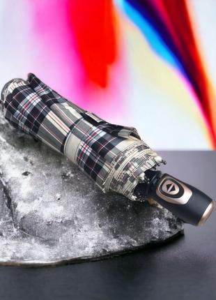 "принт клетки: зонт с 9 спицами и полностью автоматическим открыванием"