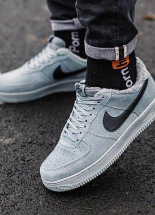 Стильні брюки чоловічі кросівки nike air force grey /осінь/зима/весна😍