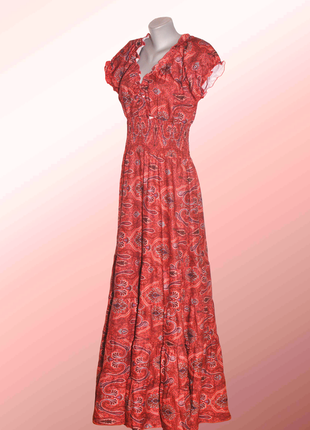 Женское платье v образным вырезом в богемном стиле2 фото