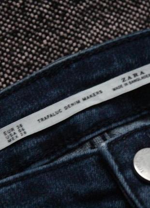 Синие джинсы скини 38 размер м зара zara8 фото
