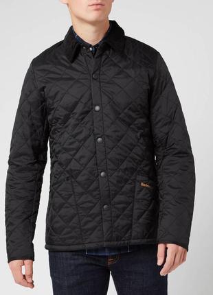 Barbour liddesdale quilted jacket - black мужская стеганая куртка