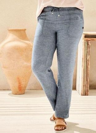 Женские льняные брюки штаны esmara германия, лен вискоза5 фото