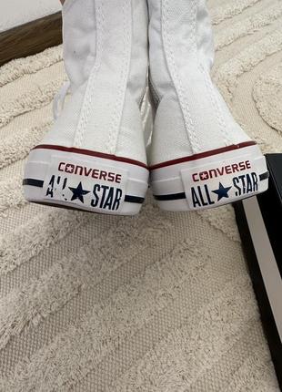 Кеди білі високі оригінал converse4 фото