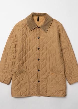 Barbour liddesdale quilted jacket - beige мужская стеганая куртка