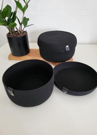 Розпродаж! ідеальні чорні кошики для зберігання