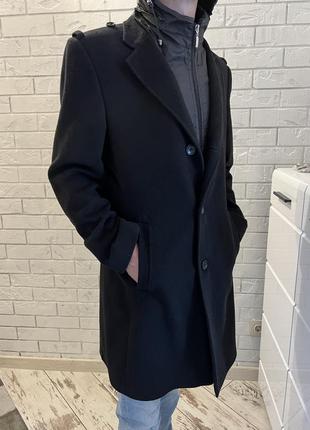 Пальто alberto gianni с капишоном, которое отстегивается, унисекс / zara