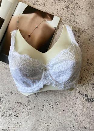 80,85с кружевной бюстгальтер с мягкими чашками lanny mode белый