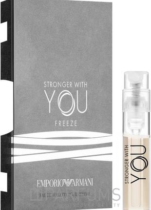 Giorgio armani emporio armani stronger with you freeze - туалетна вода пробник