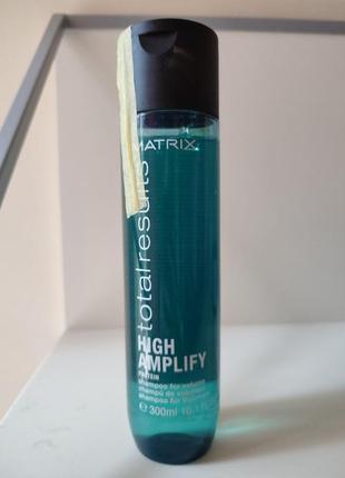 Новий шампунь для надання об'єму тонкому волоссю matrix total results high amplify shampoo 300 мл2 фото