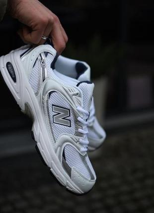 Кросівки new balance 530 white silver blue якісні демісезонні кросівки нью беланс