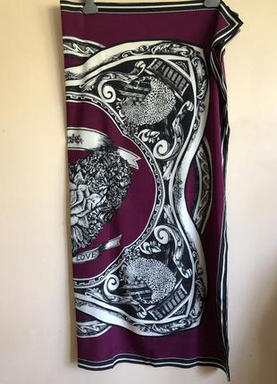 Крупный шелковый платок donna karan dkny2 фото