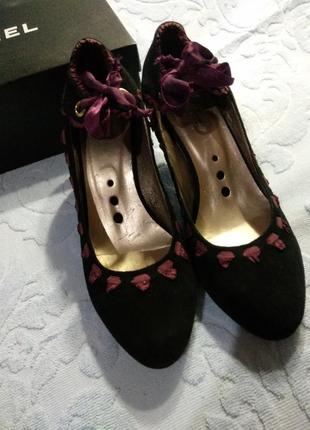Средний каблук р.38 н.замша epiffani туфель босоножки