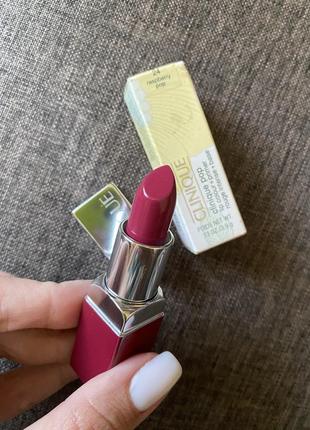 Clinique pop lip colour and primer rouge intense+base помада для губ №  24, оригінал