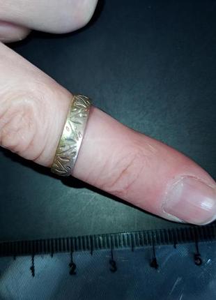 Кольцо серебро 925