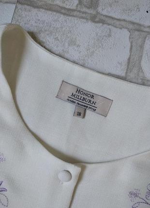 Рубашка белая с вышивкой батал honor millburn7 фото