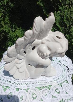 Продам керамическую статуэтку ангел с крылышками и внутри саше с запахом пиона и меда1 фото