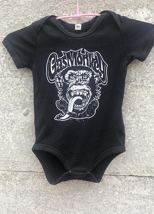 Черный детский боди