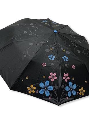 Женский зонт toprain полуавтомат с серебром изнутри на 10 спиц #0124/1