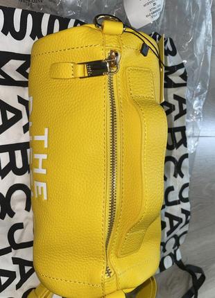 Жовта спортивна шкіряна сумка marc jacobs the duffle6 фото