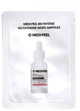 Осветляющая ампульная сыворотка с глутатионом тестер medi-peel bio-intense gluthione 600 white ampou