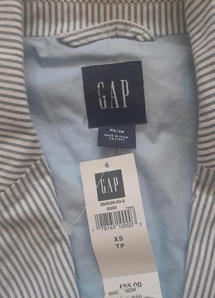 Стильный легкий полосатый летний пиджак gap6 фото