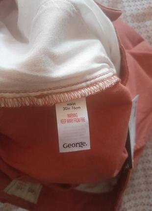 Стильные терракотовые шорты чинос george8 фото
