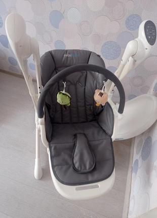 Стул-качелі mioobaby jazz beige5 фото