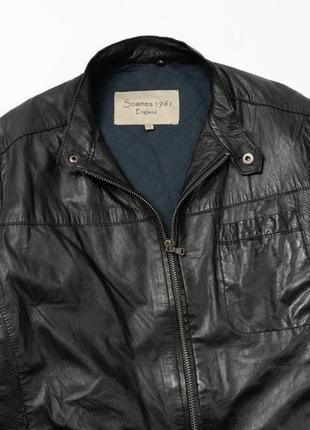 Soames 1961 england leather jacket чоловіча шкіряна куртка2 фото