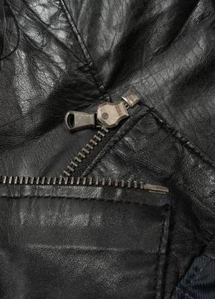 Soames 1961 england leather jacket мужская кожаная куртка9 фото