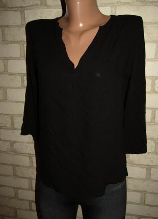 Черная блуза м-28 stradivarius4 фото
