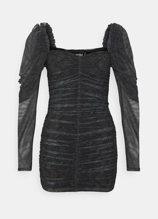 Мини платье в змеиный принт missguided2 фото