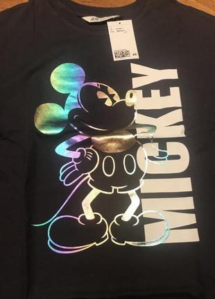 Футболка с микки h&m , р. xs-s ( можно на подростка )7 фото