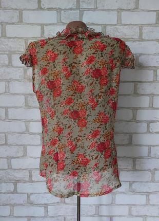 Шифоновая блузка с цветами vensi3 фото