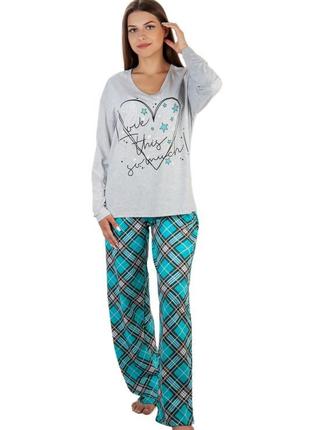 Бавовняна піжама жіноча, кофта і штани, легка якісна піжама, хлопковая пижама женская кофта и штаны6 фото