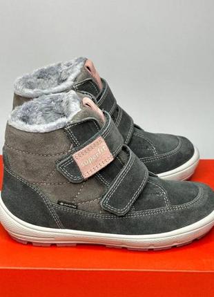 Зимние кожаные ботинки superfit groovy gore-tex 30 р, детские сапоги суперфит на девочку4 фото