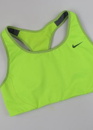 Спортивний топ nike solid xs неоновий топ для залу найк