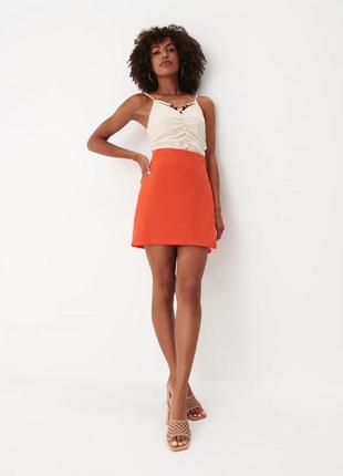 Крутевая стильная актуальная летняя юбка лен от mohito2 фото