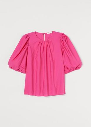 Блузка, блуза с пышным рукавом h&amp;m спина на завязках8 фото