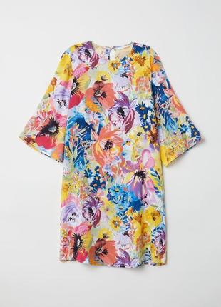 H&m легкое летнее платье в цветочный принт6 фото