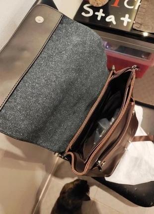 Чоловічий класичний портфель хакі коричневий (0425)5 фото
