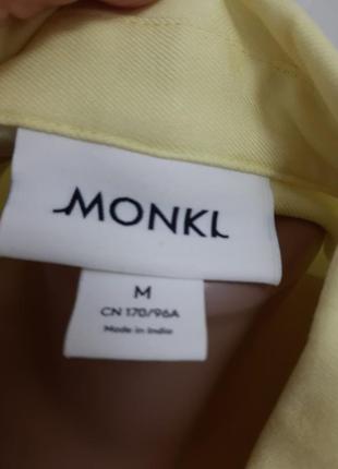 Невероятно красивое платье рубашка лимонное monki8 фото